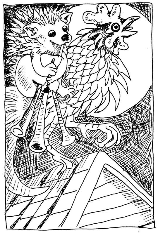 For Day twenty-eight of my April Fairy Tale Challenge, I drew Hans My Hedgehog by the Brother's Grimm!