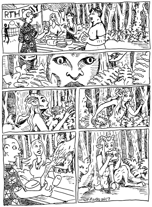 My contribution to this month's Dune feature the misadventures of a little Faun named Patience.