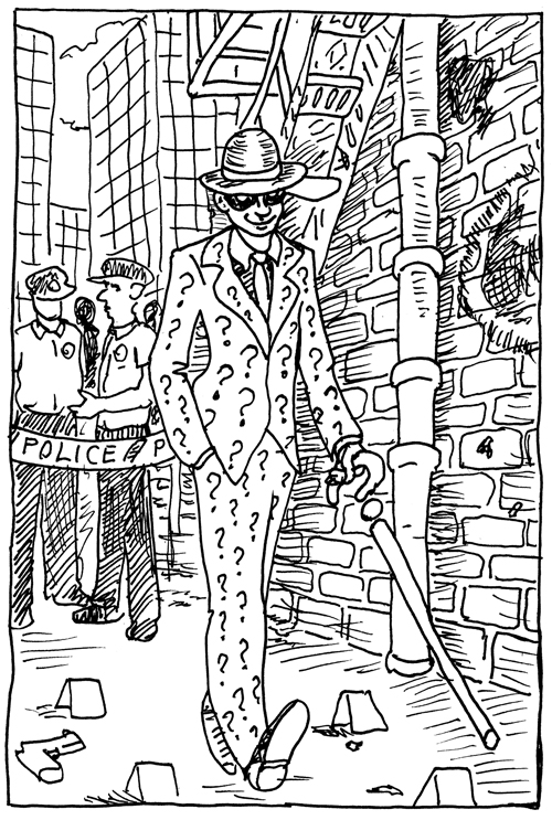 For day three of my Batman Sketch Challenge I drew the Riddler