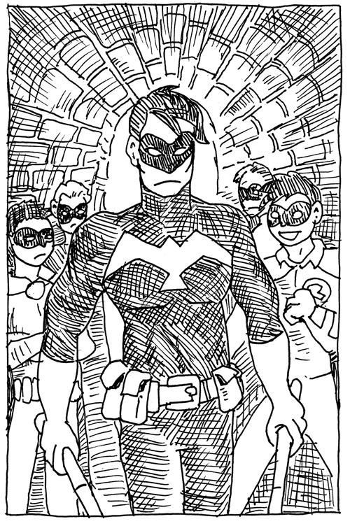 For Day Twenty Six of My Batman Sketch Challenge I drew Nightwing