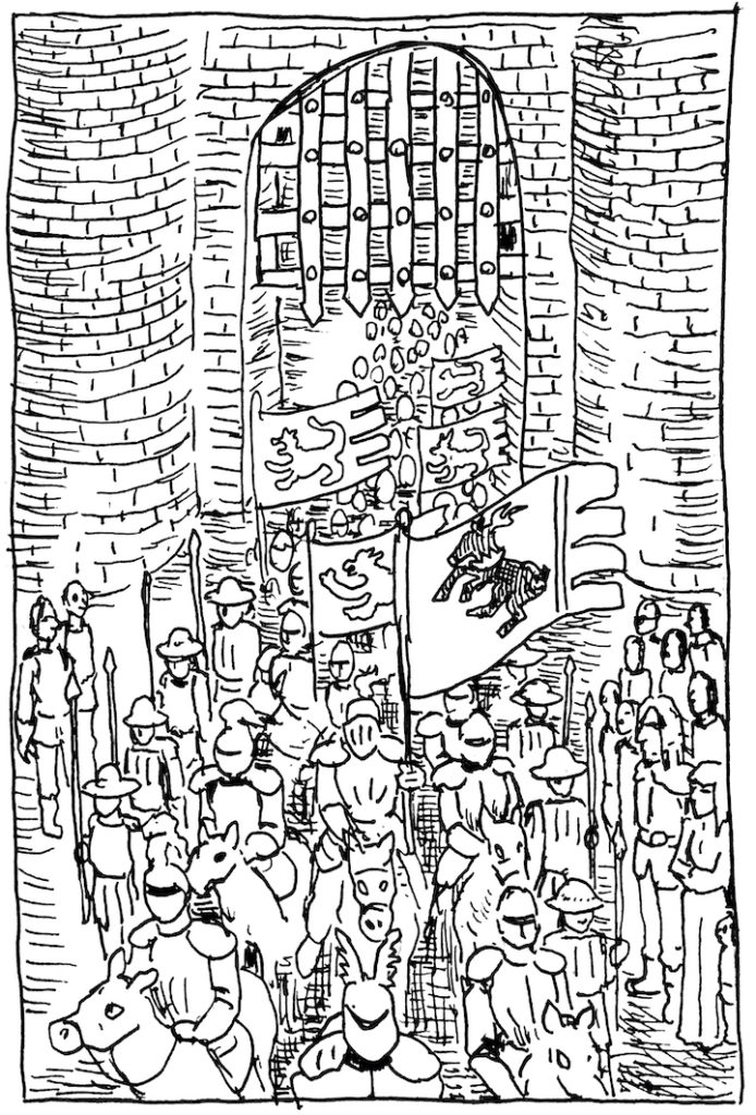 In today's Game of Thrones Illustration, Visitors from King's Landing arrive in Winterfell.
wpmorse pen and ink
