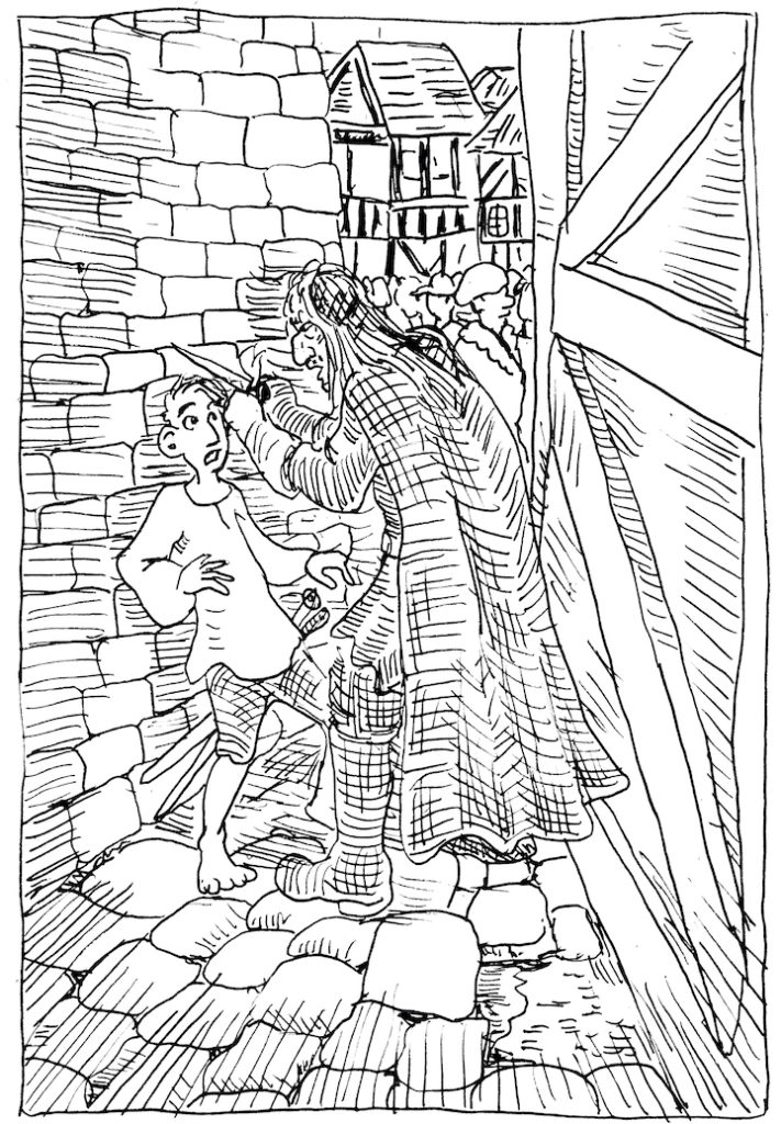 For today's A Clash of Kings illustration, Arya gets a haircut and a new identity.
wpmorse asoiaf a song of ice and fire yoren arry the orphan boy pen and ink 