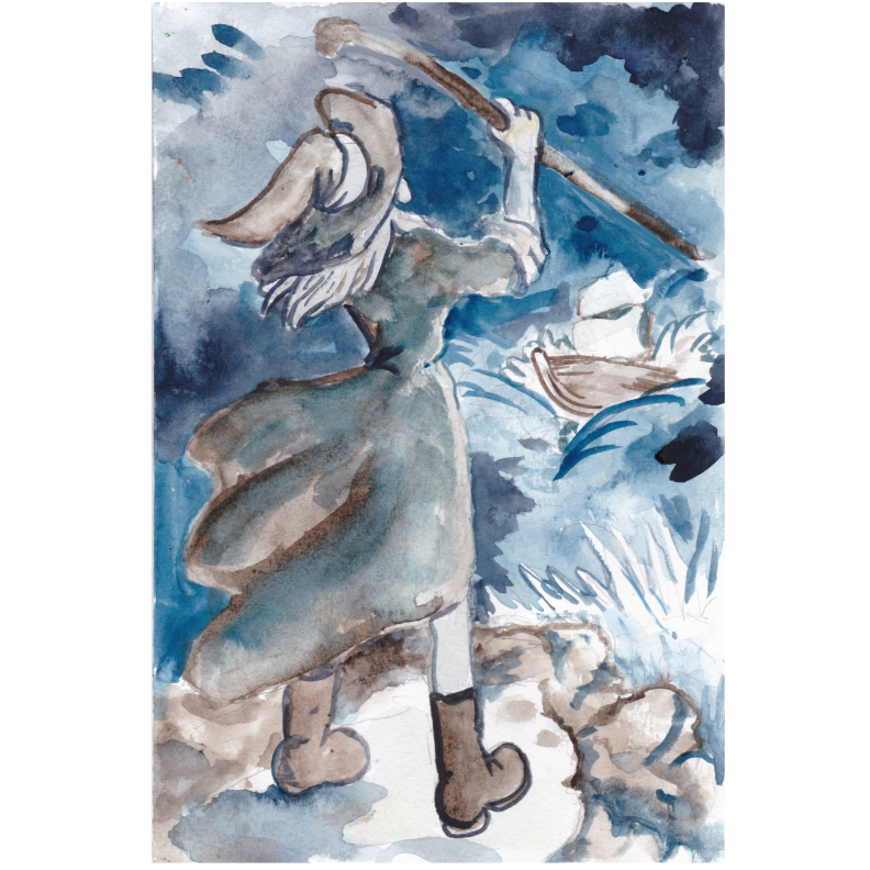 witch storm sketch challenge macbeth watercolor magic curse