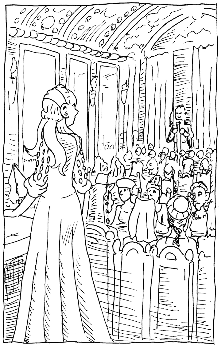 In today's A Clash of Kings illustrations, Sansa sees the crown's executioner, Ser Ilyn Payne watching over the noblewomen in the ballroom. Stark asoiaf a song of ice and fire red keep maegor's holdfast pen and ink