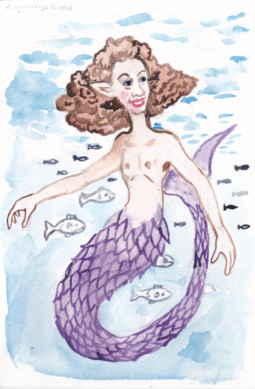 Mermay mermaid watercolor mermandizedfriend