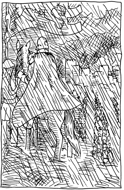 asoiaf a song of ice and fire storm of swords horse army rains of castamere castle pen and ink illustration