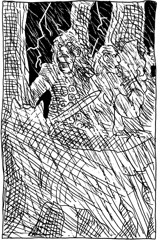 asoiaf a song of ice and fire storm of swords illustration pen and ink summer direwolf wildlings rain 