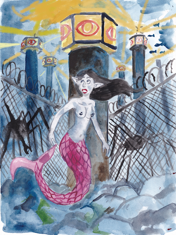 mermay 2023 mermaid dystopia big brother is watching surveillance gulag