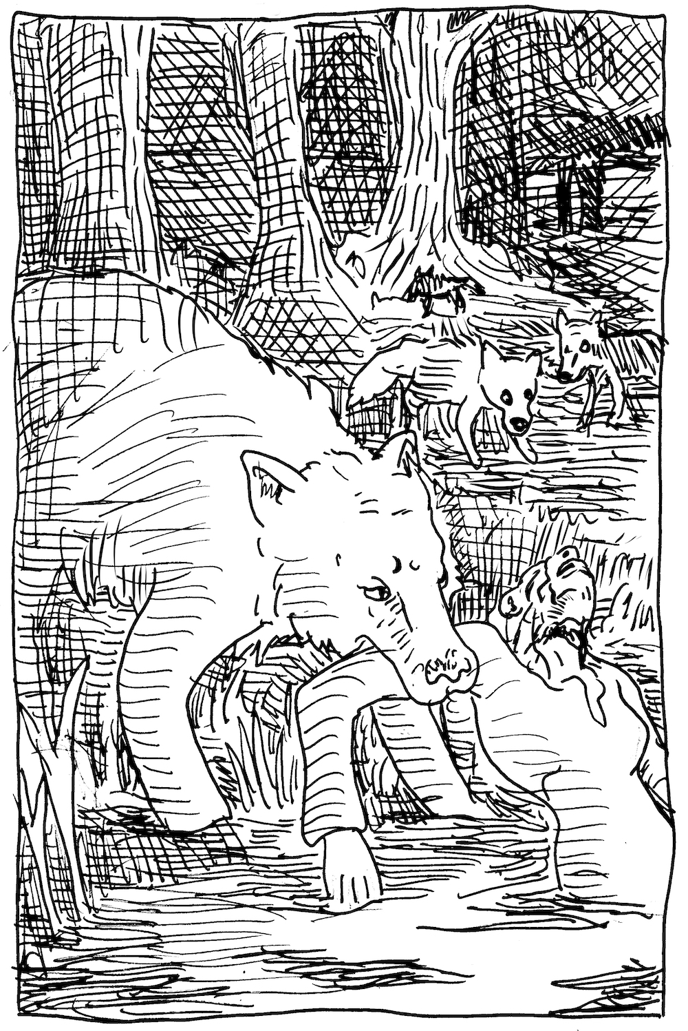 asoiaf a song of ice and fire storm of swords pen and ink illustration pen and ink dire wolf catelyn tully wolves dream nymeria